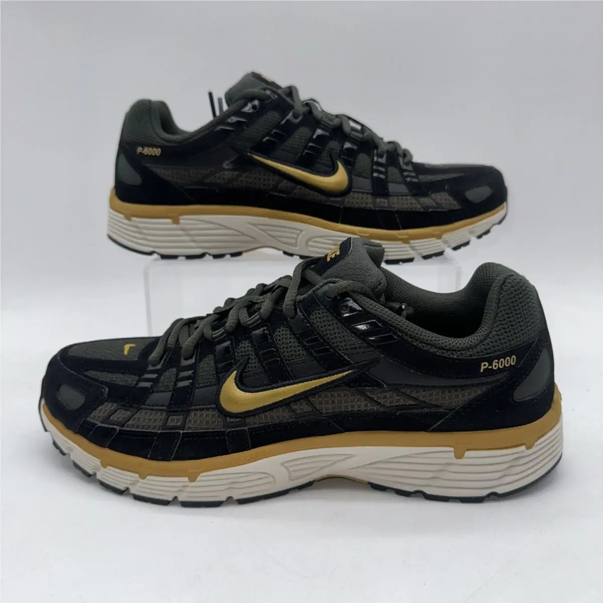 Nike Men`s Size 10.5 P-6000 SE IB2986 003 Black/ochre Running Sneaker