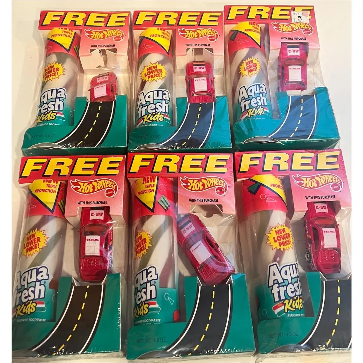 6 - Hot Wheels 1993 Aquafresh Toyota MR2 Z46