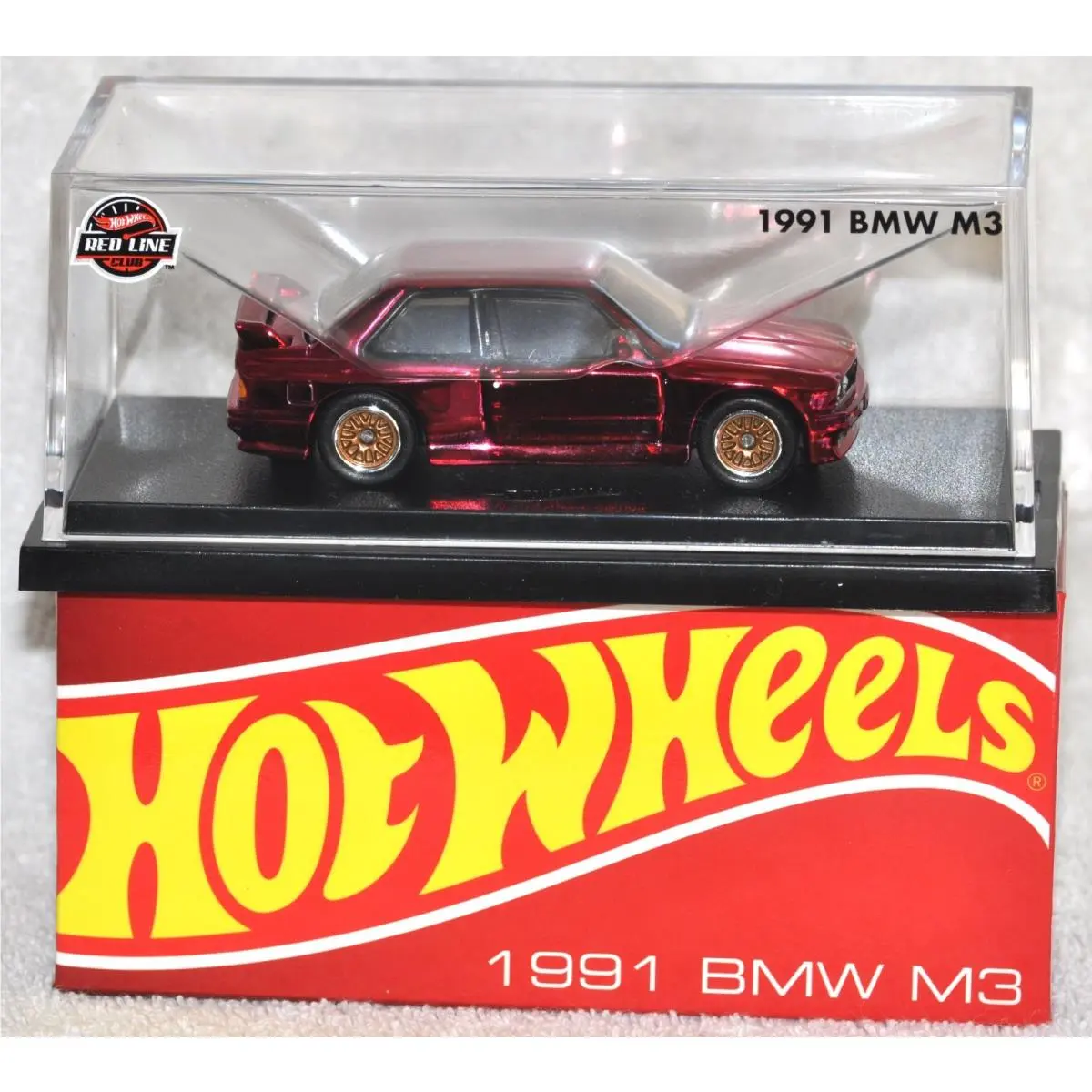 Hot Wheels Rlc 1991 Bmw M3 Red Line Club Exclusive Spectra Flame Red