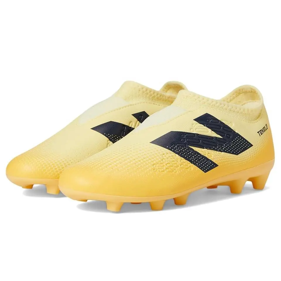 New Balance Tekela Magique FG V4+ Kids` Size 13.5 Parchment/clementine