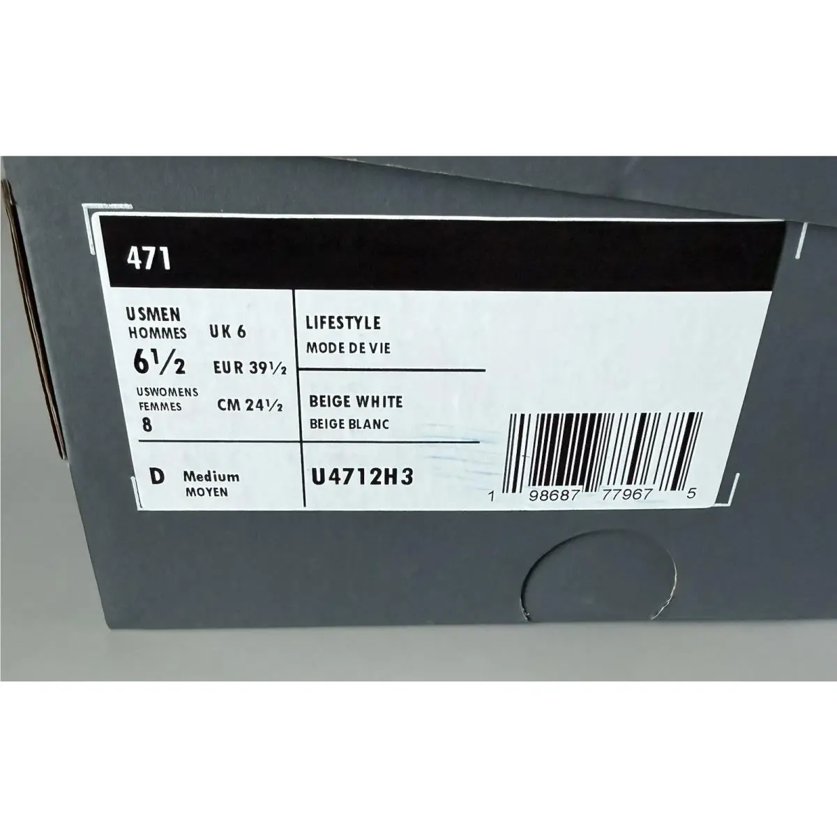 New Balance shoes - New Balance 471 - Beige White (UPC: 0198687779675) 8