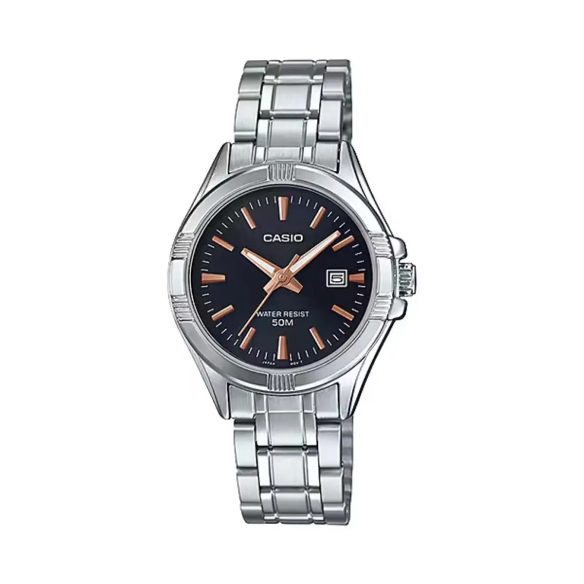 Women’s Analog Black Dial Stainless Steel Bracelet Watch - LTP-1308D-1A2V by Casio