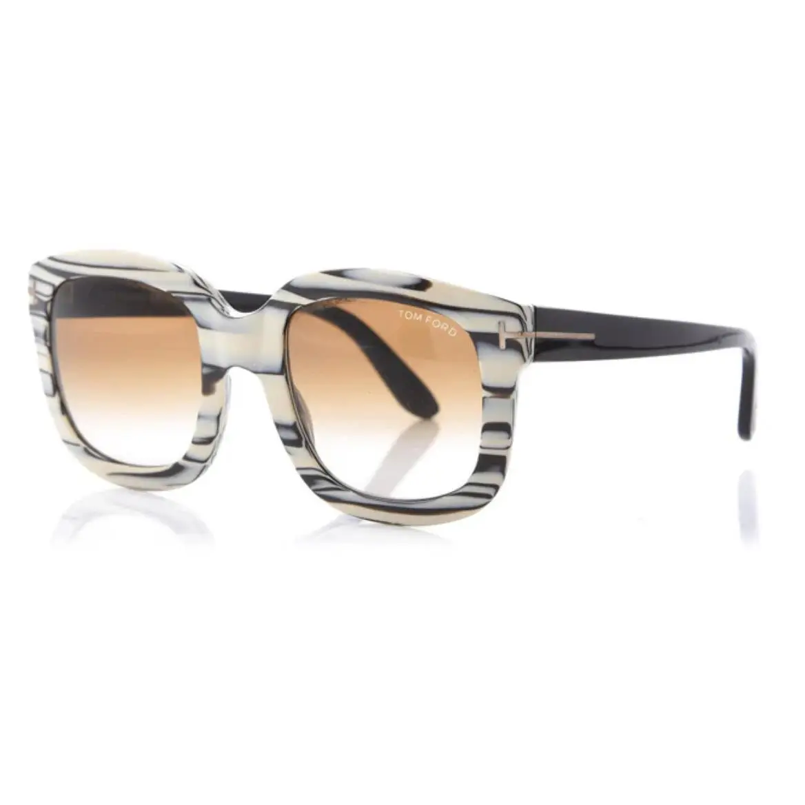 FT0279 Christophe Women`s Sunglasses Abstract Black White by Tom Ford