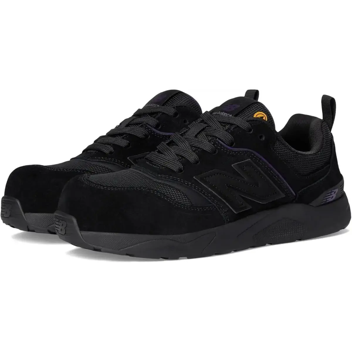 New Balance Womens Elite Lite Work Shoes US 7.5 Black Purple CT SR Sneakers