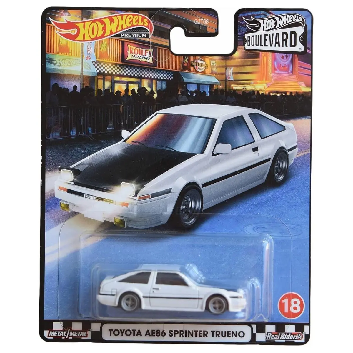 Hot Wheels Toyota Ae86 Sprinter Trueno White Boulevard 18