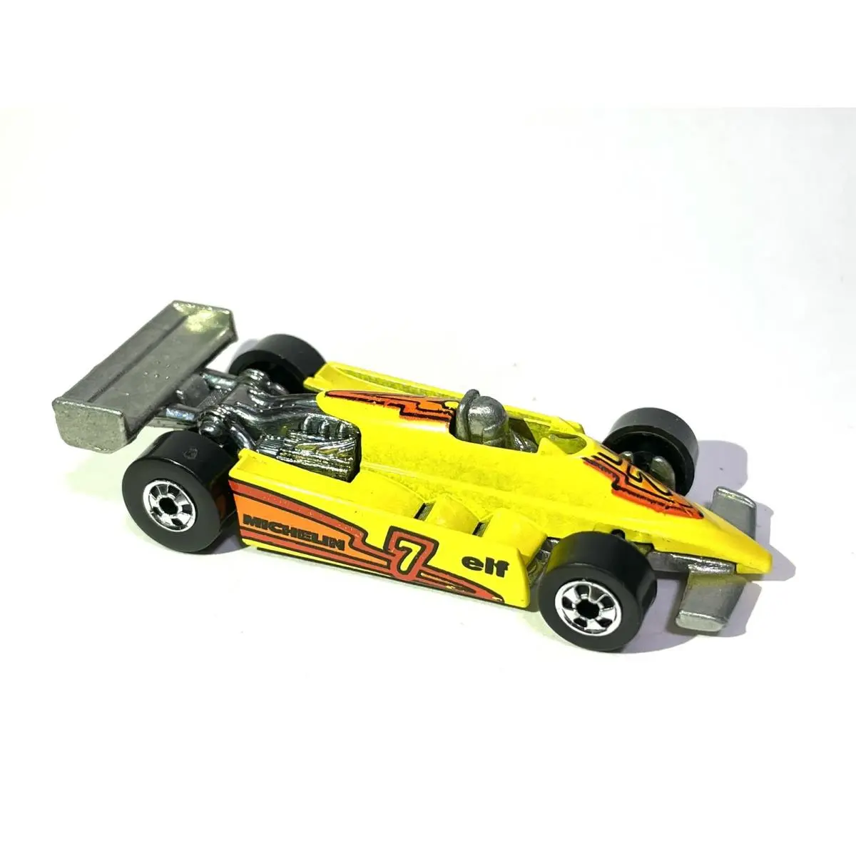 Hot Wheels 1982 Turbo Streak Yellow Indy Car Formula One Elf Michelin Mint