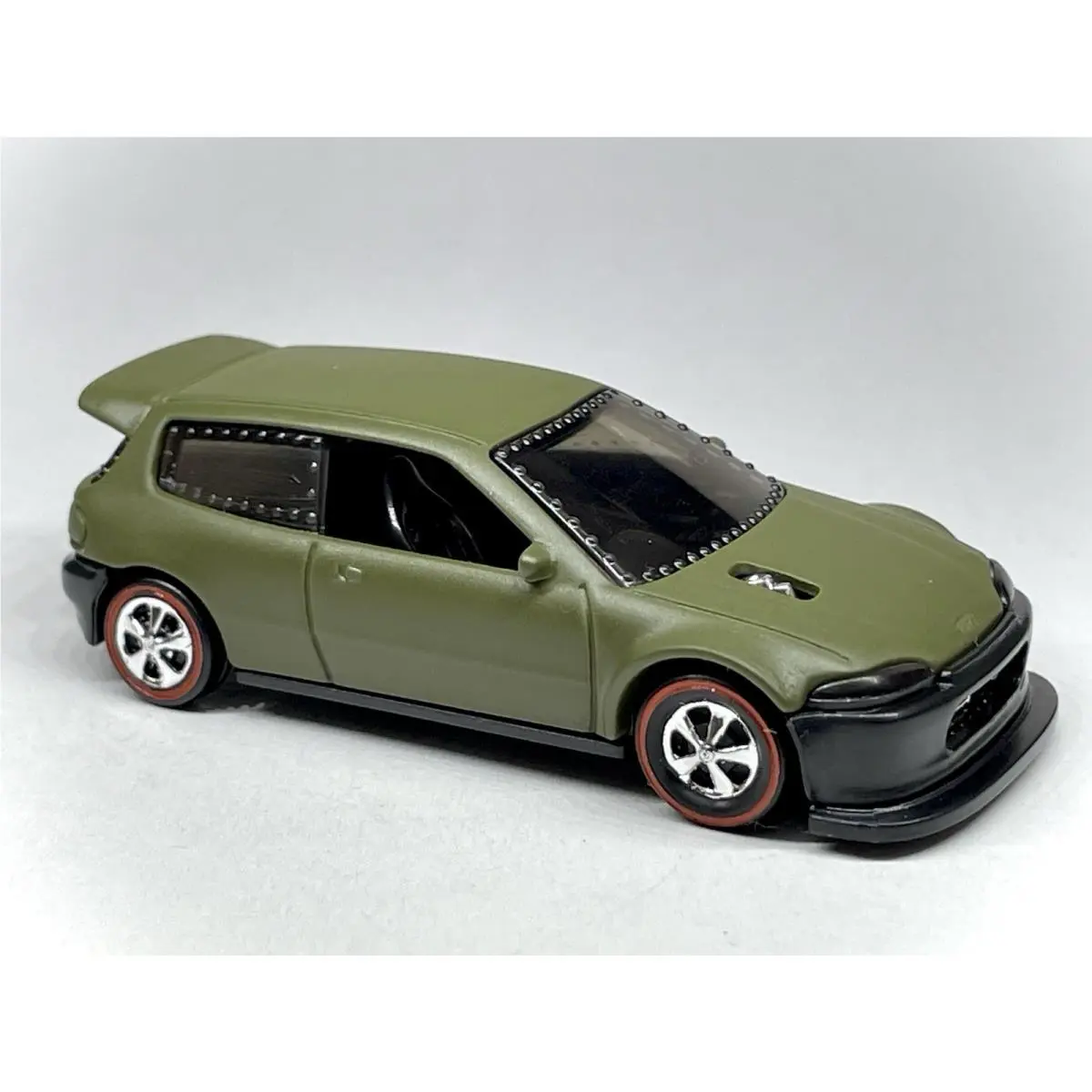 Custom Made Hot Wheels Army Green Honda Civic EF Military Green