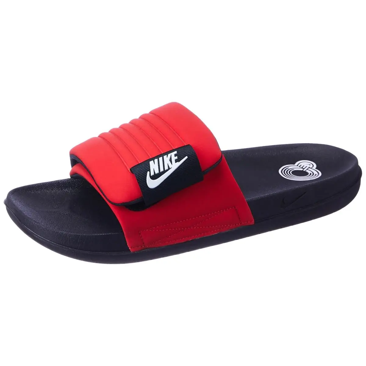 Size 8 Nike Offcourt Adjust Men`s Slide Sandal - Red - University Red/White-black