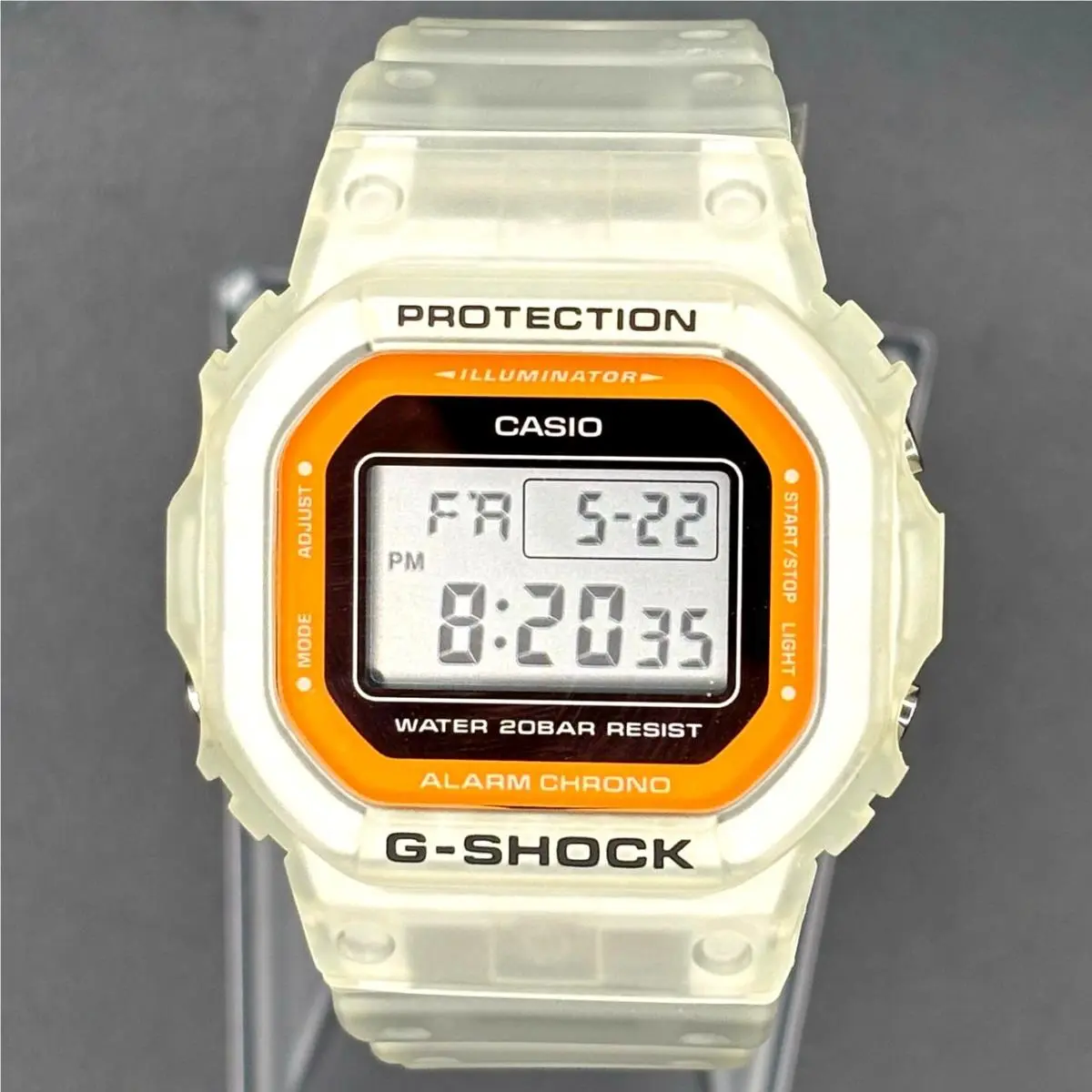 Casio G-shock DW-5600LS-7 Color Skeleton Series Digital Translucent Watch