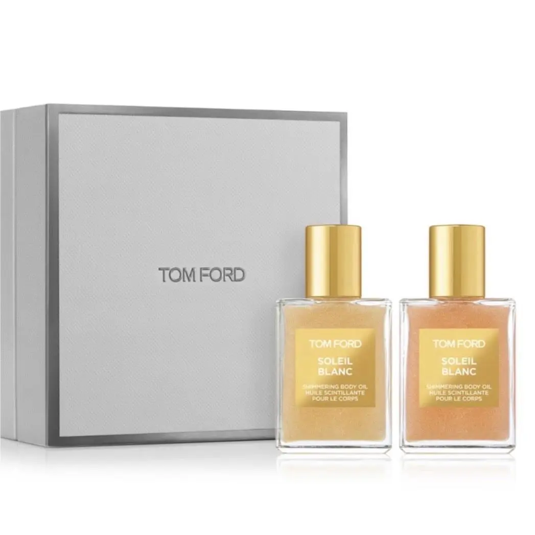 Tom Ford Soleil Blanc Shimmering Body Oil Duo Gift Set- Bronze Rose Gold