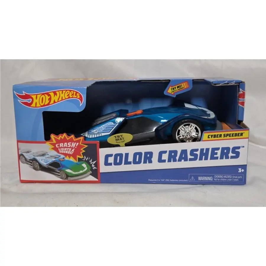 Hot Wheels Color Crashers Cyber Speeder Motorized Toy Vehicle