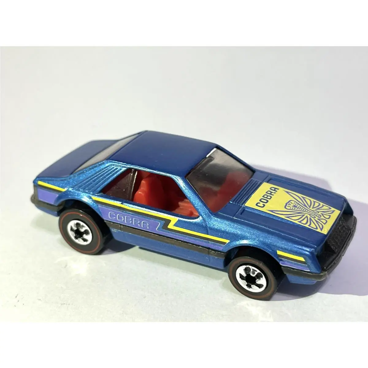 Custom Made Redline Vintage 1979 Hot Wheels Turbo Mustang Cobra Rare Blue
