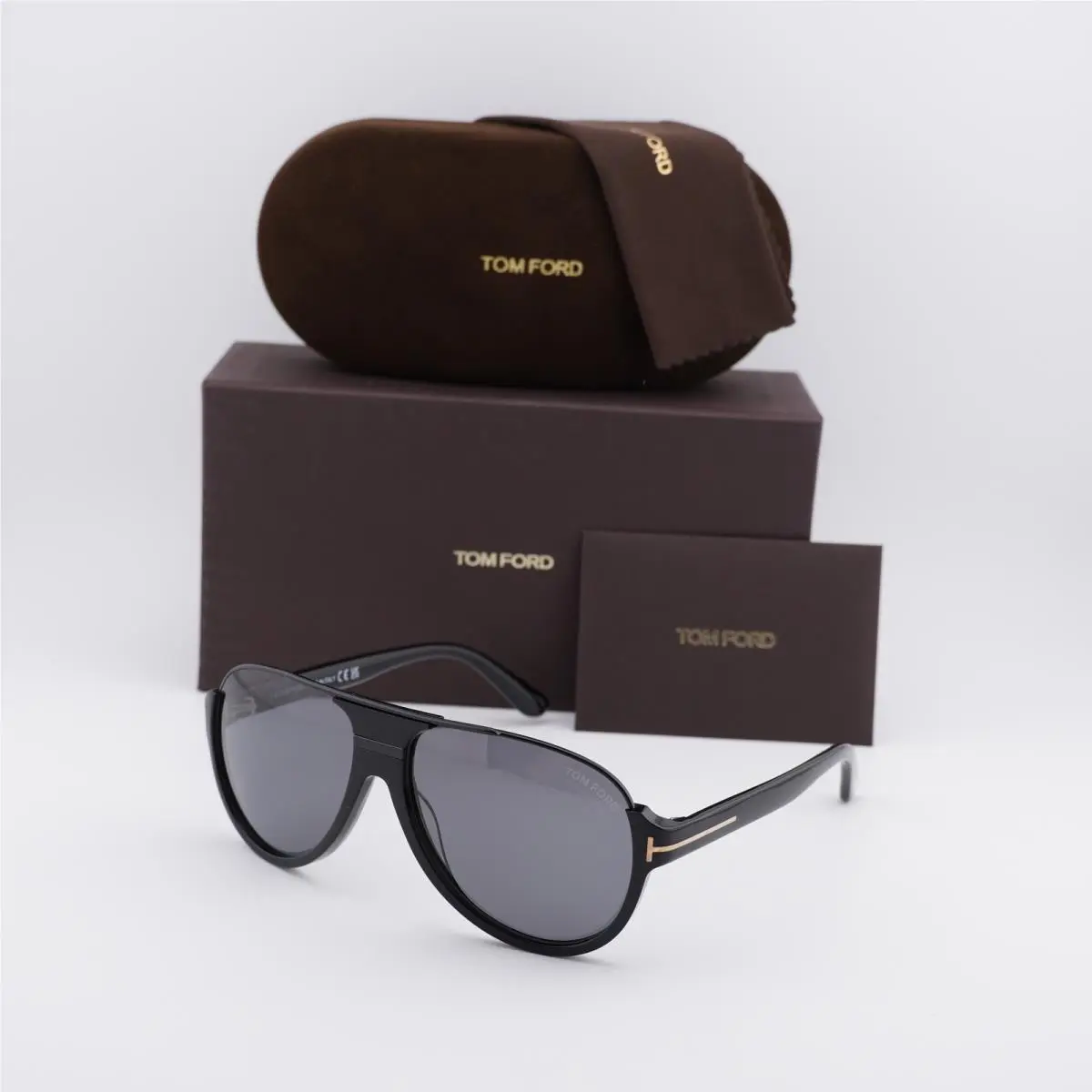 Tom Ford FT0334 01D Shiny Black/smoke Polarized 59-14-130 Sunglasses