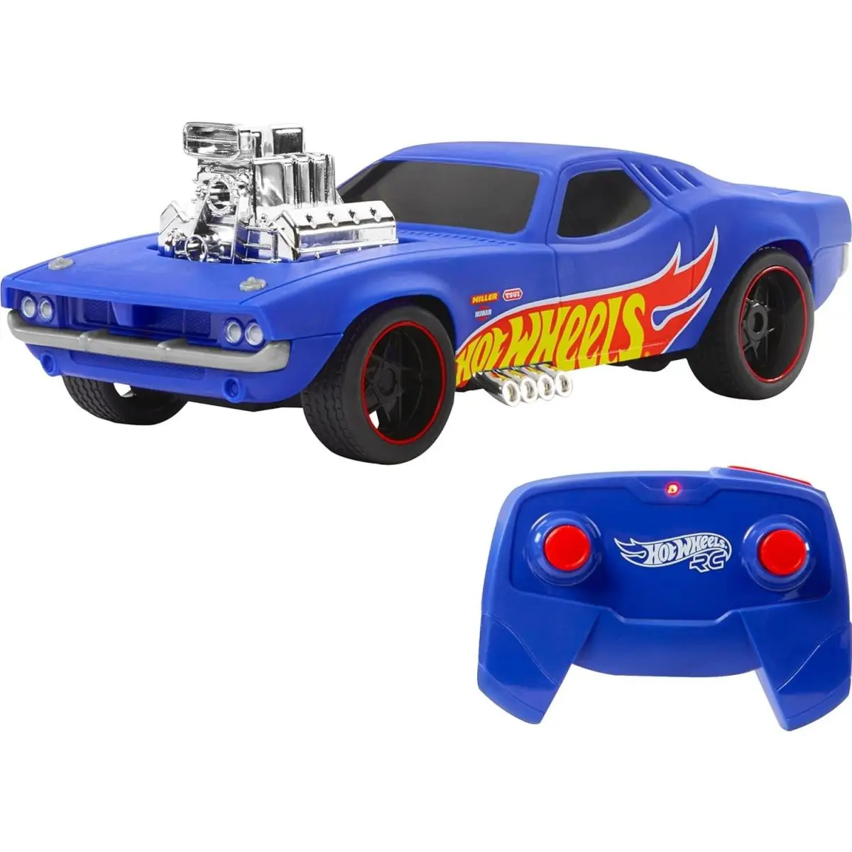 Hot Wheels Toy Car 1:16 Scale RC Rodger Dodger Special 50th Anniversary Edition