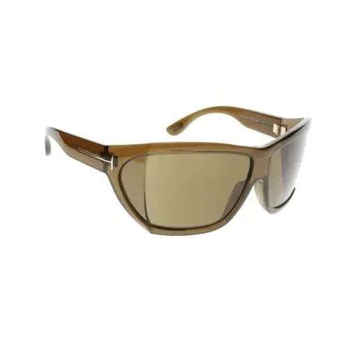 Unisex Shield Sunglasses TF402 48E Transparent Brown by Tom Ford