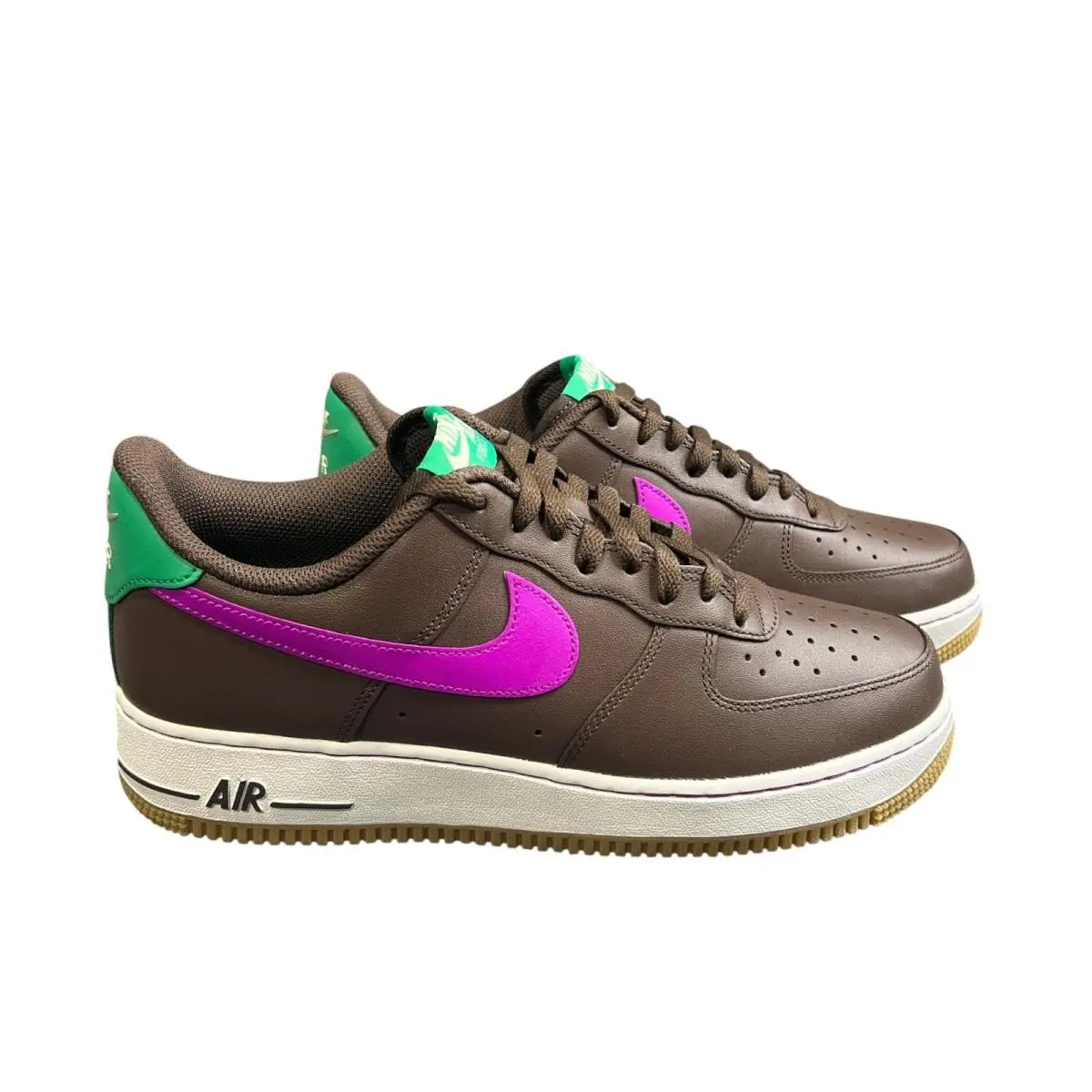 Nike Air Force 1 07 Mens Size 10 Baroque Brown Vivid Purple IM2368-237 Shoes