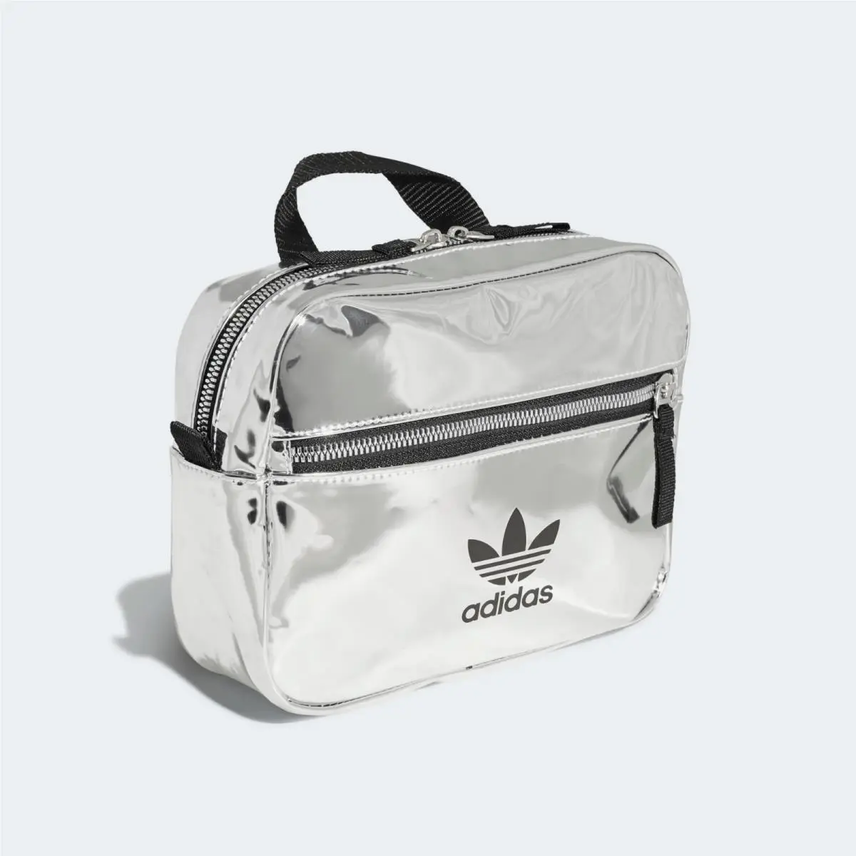 Adidas Orignal Mini Airliner Backpack Silver Metallic / Black ED5881