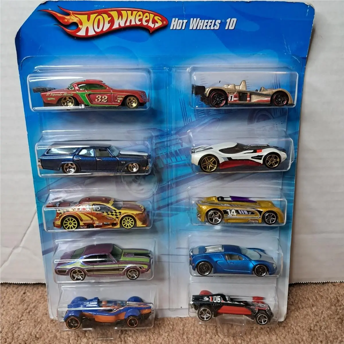 2010 Hot Wheels 10 Car Pack Mattel Exclusive Racing Toys Race Cars Toy