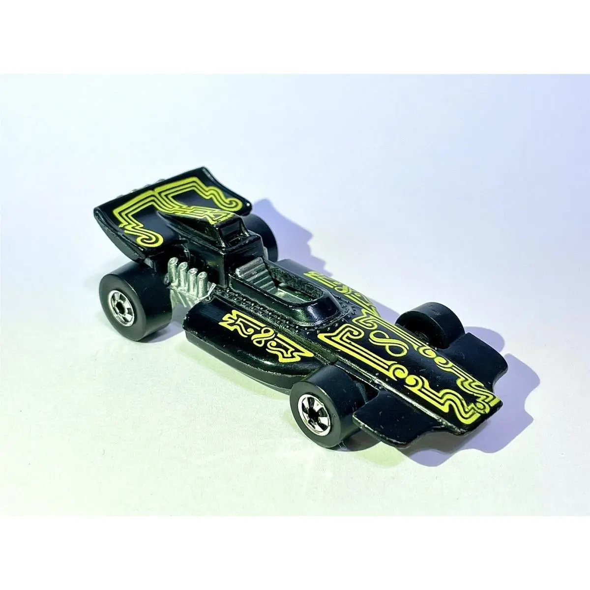 Vintage Hot Wheels 1973 Formula Pack HK Black - Very Nice Indy Car Error Car