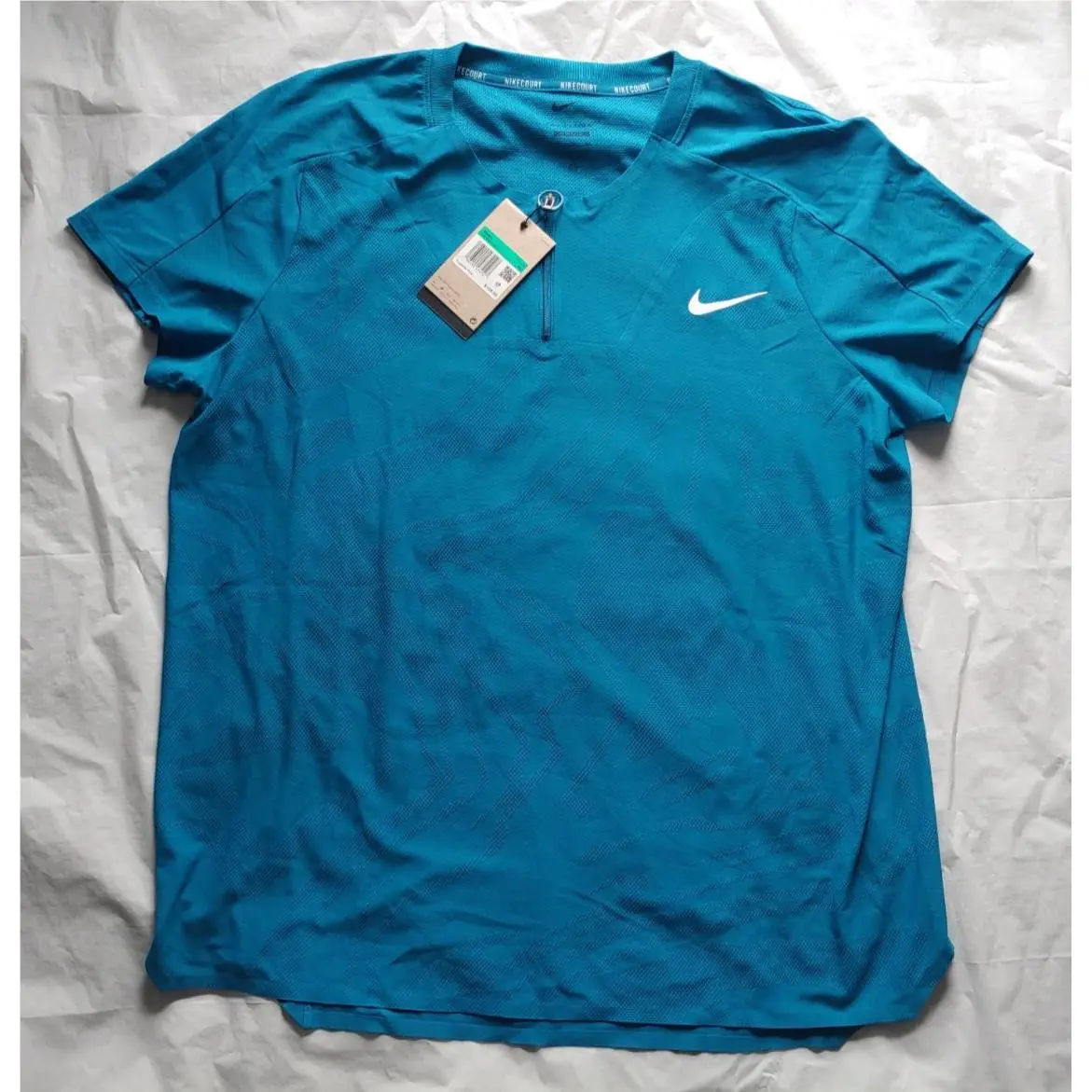 Nike Court 1/4 Zip Dri-fit Advantage Tennis Shirt - Size XL