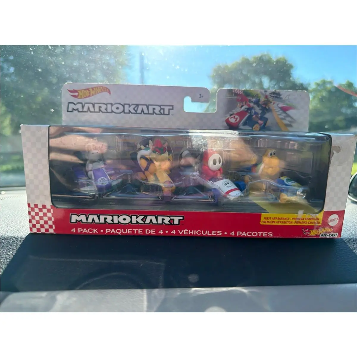 Hot Wheels Mario Kart 4 Pack 1/64 Go Kart - Multi-color Dry Bones