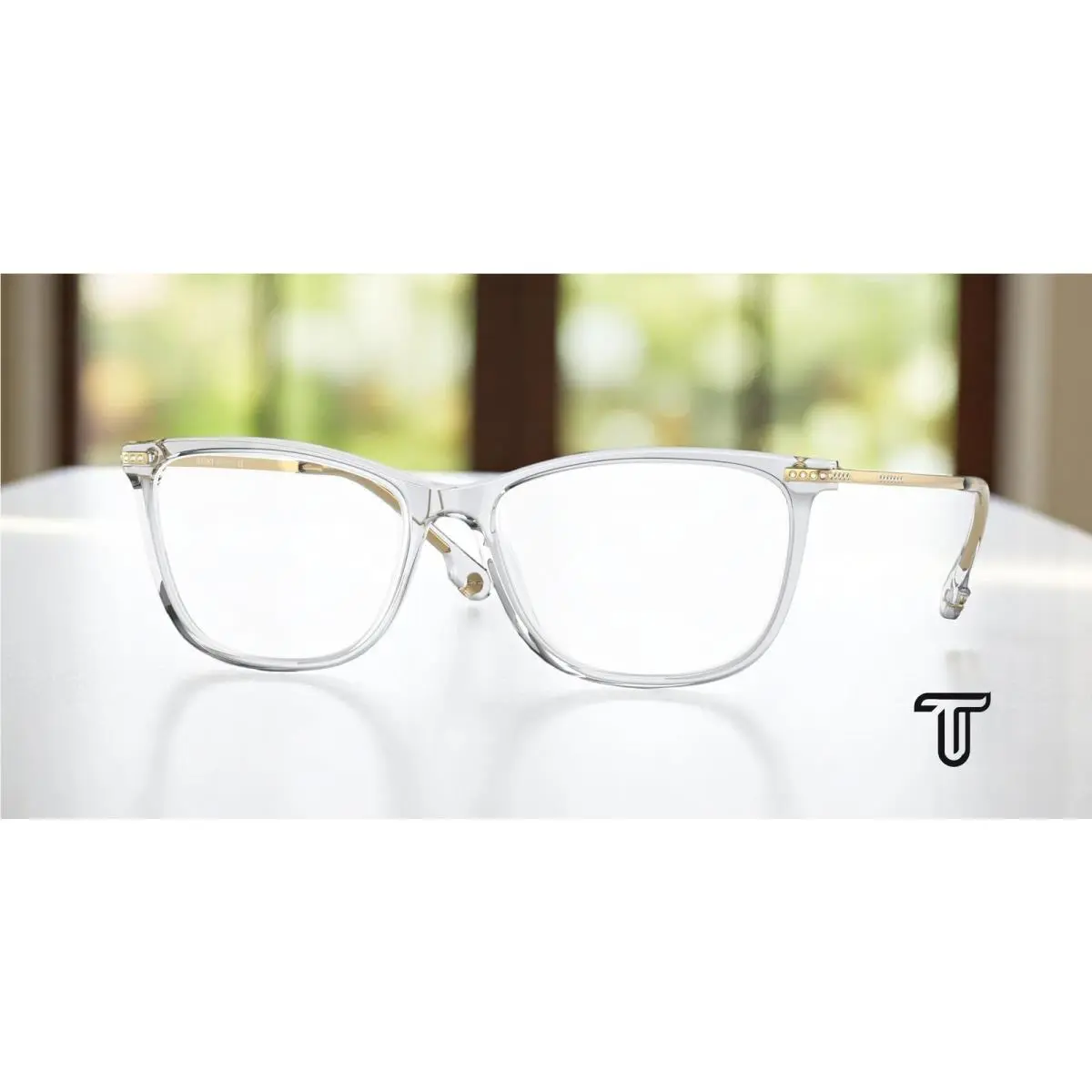 Versace VE3274B 5305 Transparent Grey Demo Lens 54 mm Women`s Eyeglasses