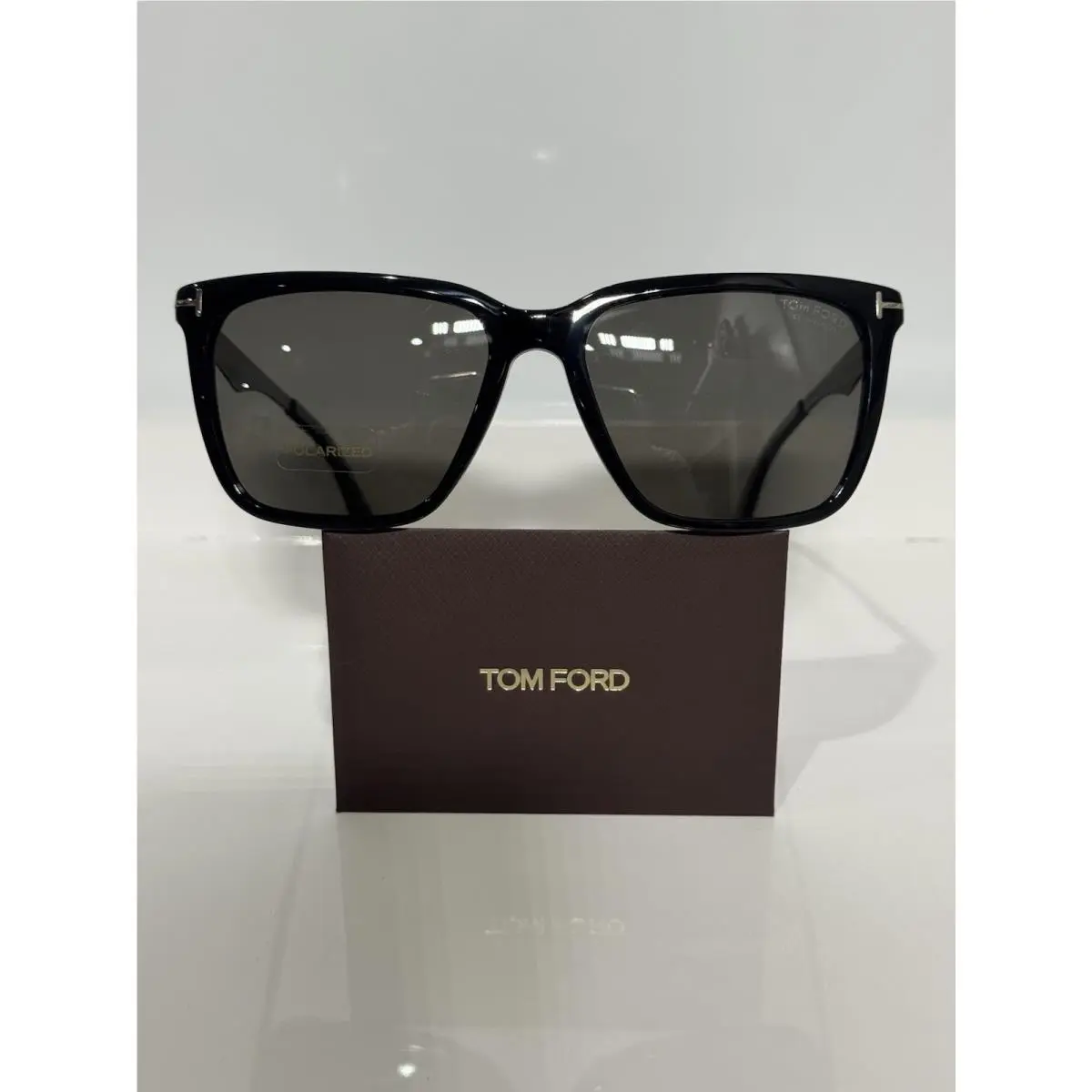 Tom Ford Garrett TF862 01D Black Acetate Unisex Polarized Sunglasses 56mm