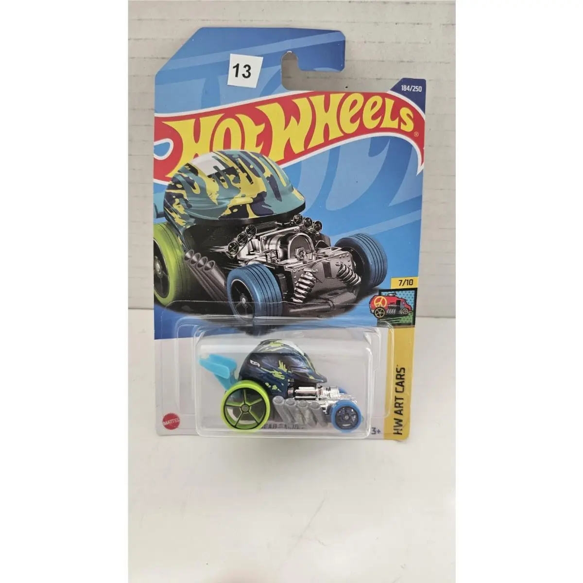 Hot Wheels Mad Splash Jr. Camo Helmet HW Art Cars Diecast 1:64 Scale Model Kit