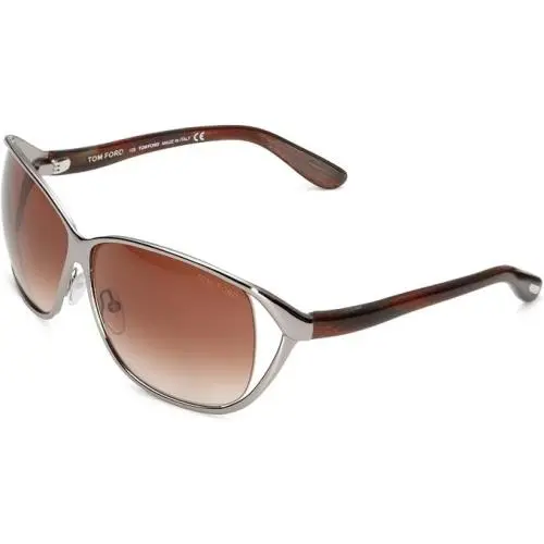 Sunglasses w TF Case - FT0088 Nicolette 843 - Silver/bronze 62mm by Tom Ford