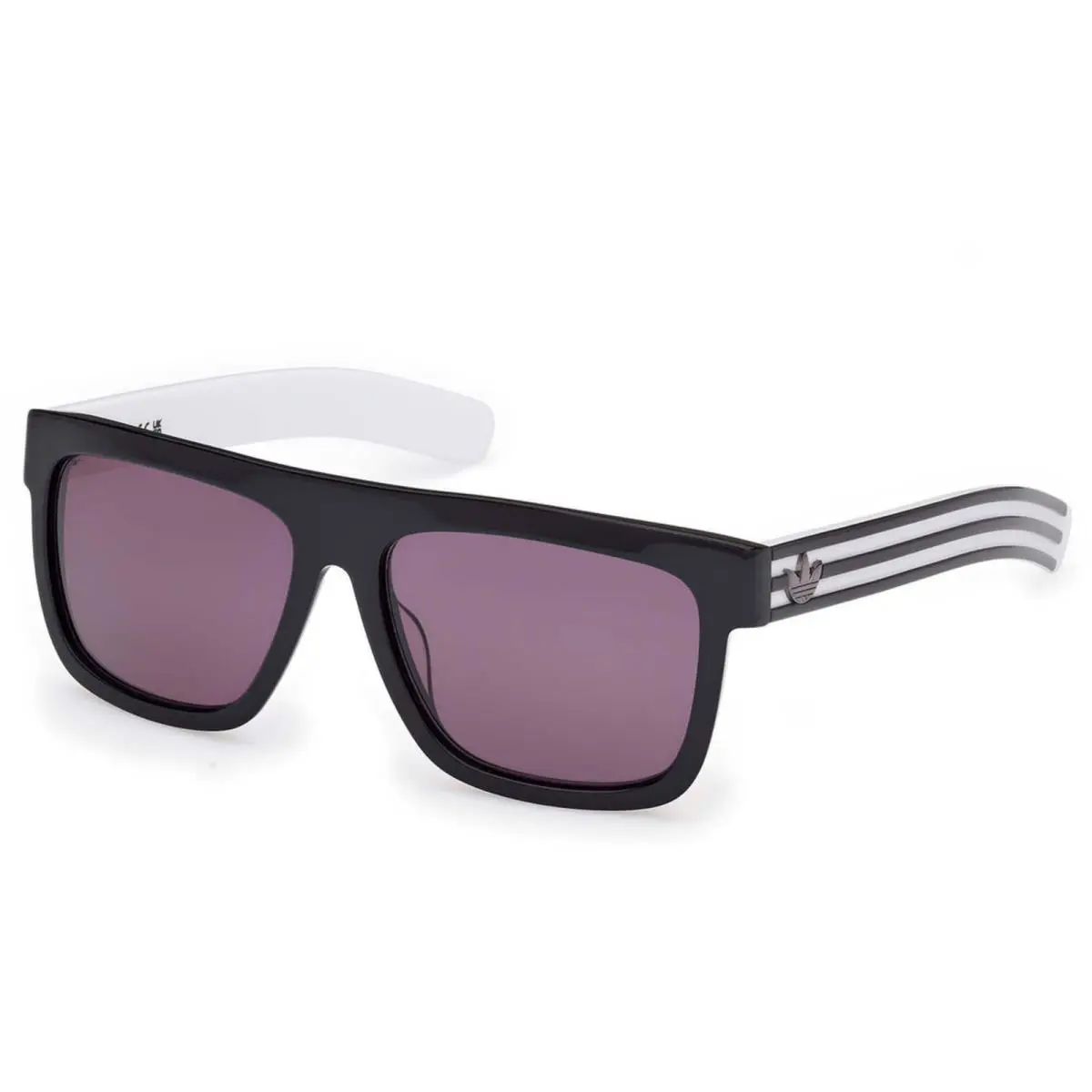 Unisex Sunglasses Shiny Black Acetate Browline Shape Frame OR0127 5601A by Adidas