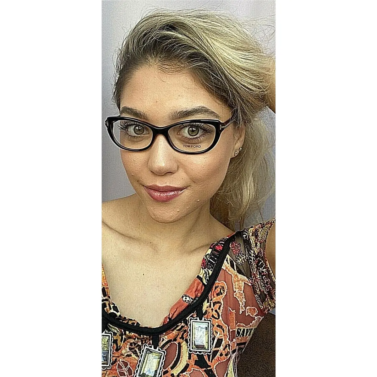 Tom Ford TF528605 Black 52mm Rx-able Women`s Eyeglasses Frame