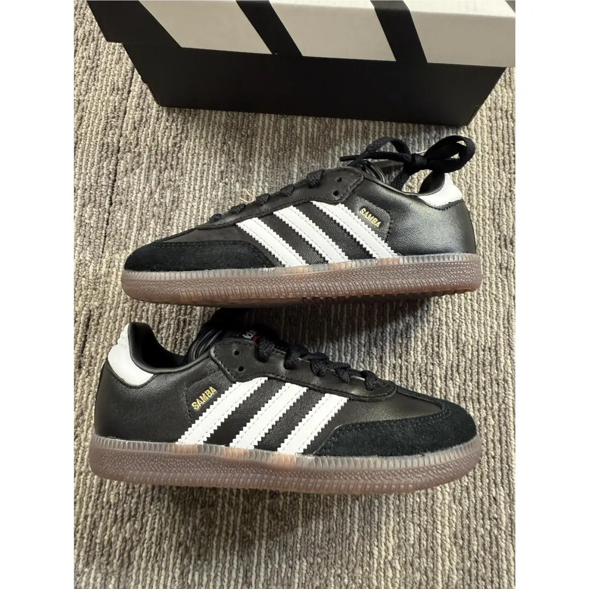 Adidas shoes - adidas Samba J - Samba - Black 6