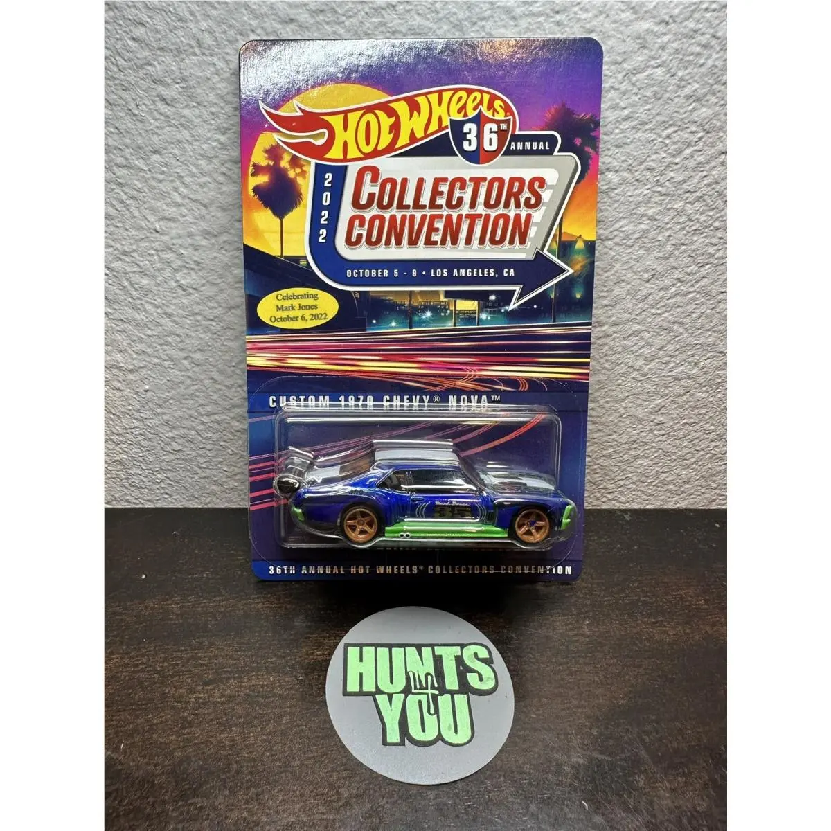 Hot Wheels 2022 36th LA Convention Dinner Sticker Custom 1970 Chevy Nova 547