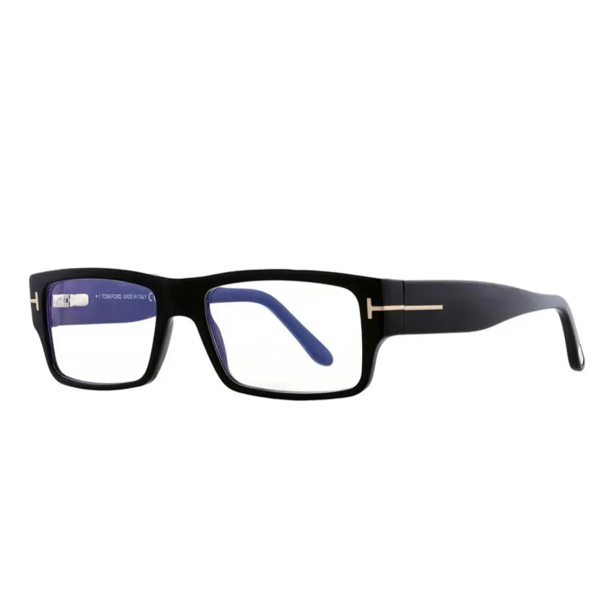 Tom Ford TF5835-B 001 Black Blue Block Lens Eyeglasses