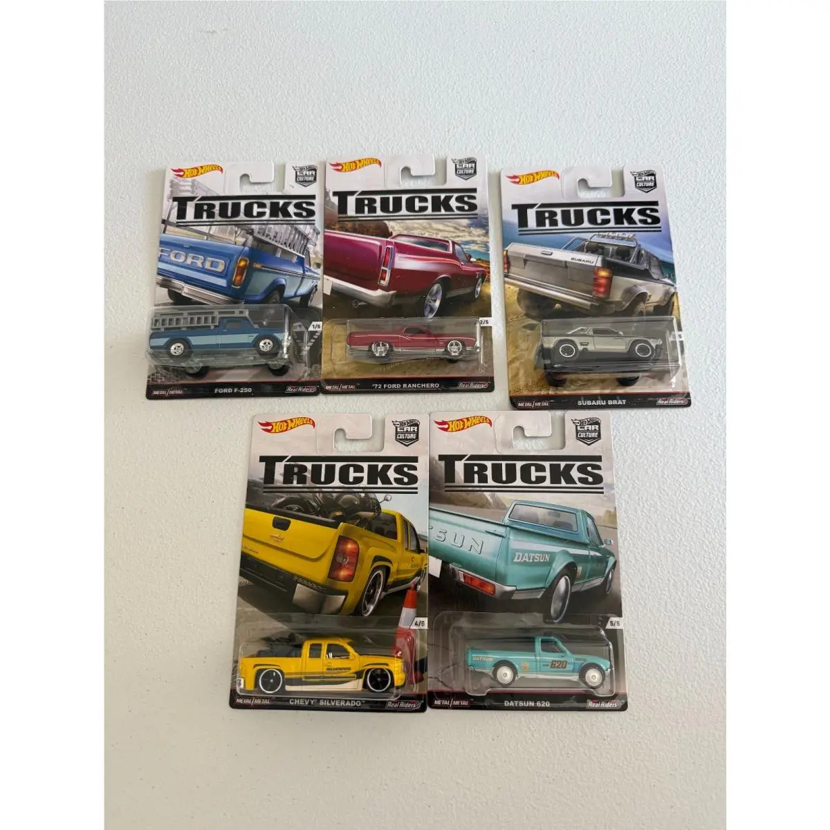 Hot Wheels 2016 Car Culture Real Riders Trucks Set of 5 P66