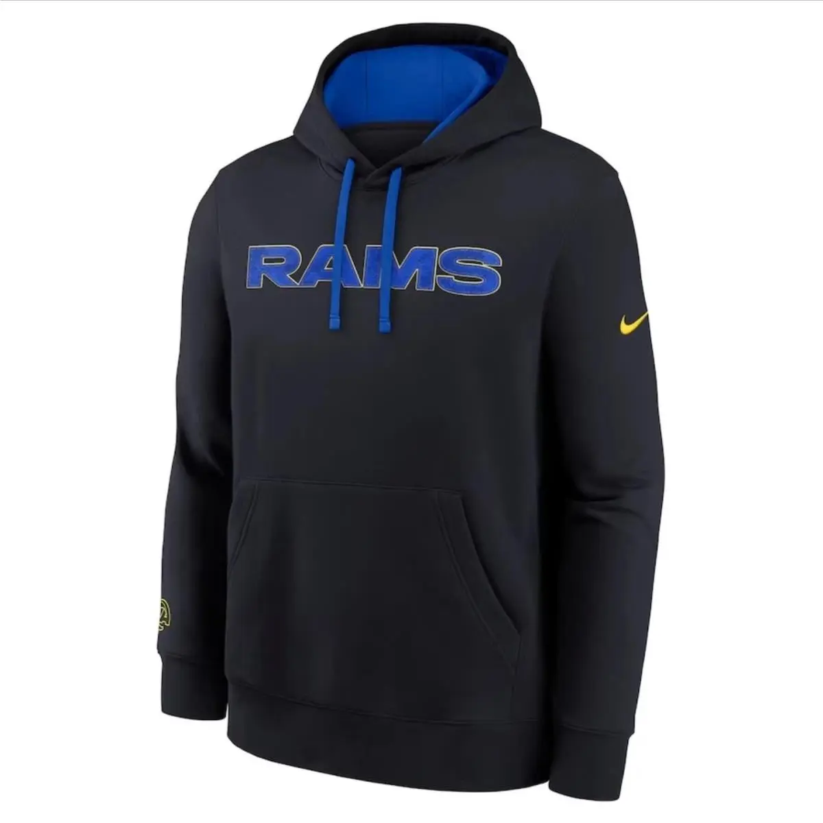 Nike LA Rams Sideline Club Hoodie Men’s M Blue Black Nfl