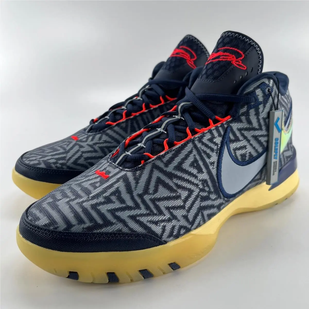 Nike Lebron Nxxt Genisus Midnight Navy Soft Yellow HF0712-401 Mens Size 11.5