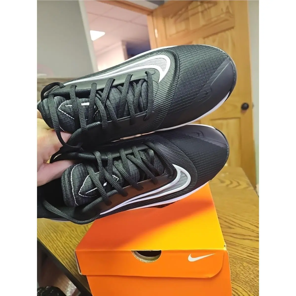 Nike shoes - Nike Air Precision - Air Precision - Black 4