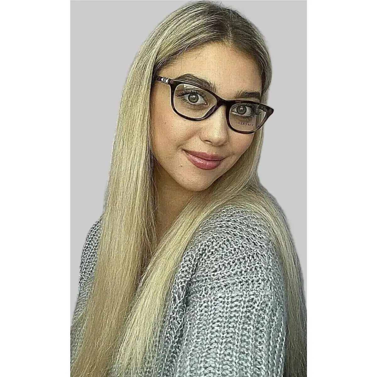 Versace Mod. 1332 944 Tortoise 52mm Cat Eye Women`s Eyeglasses Frame 8