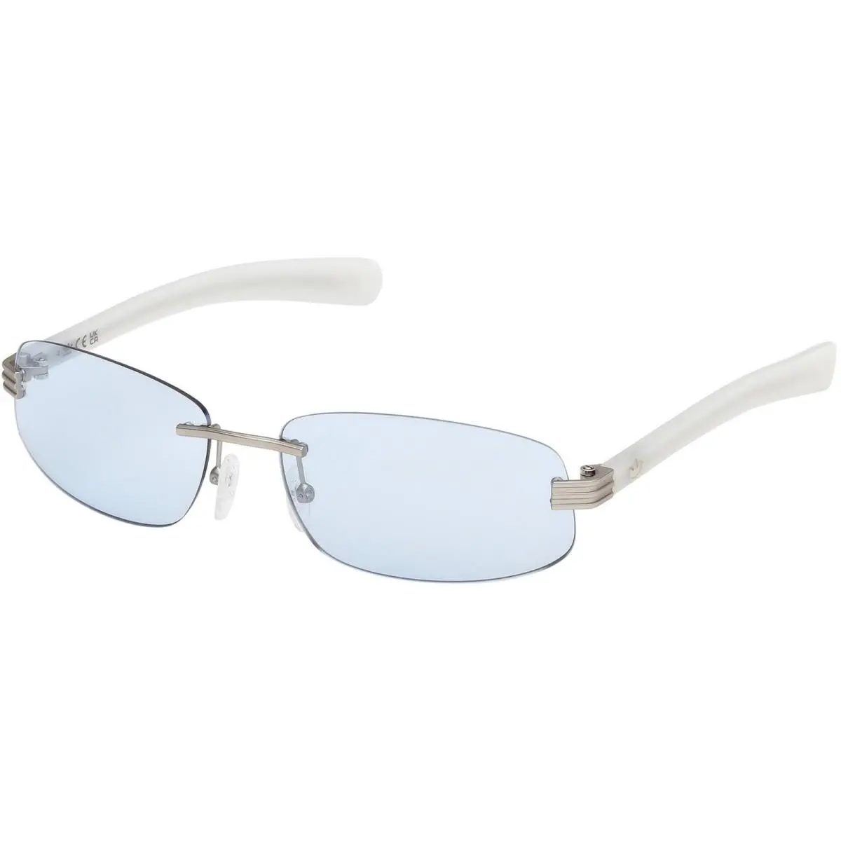 Adidas Unisex Sunglasses Matte Palladium Metal Rectangular Rimless OR0130 6117V