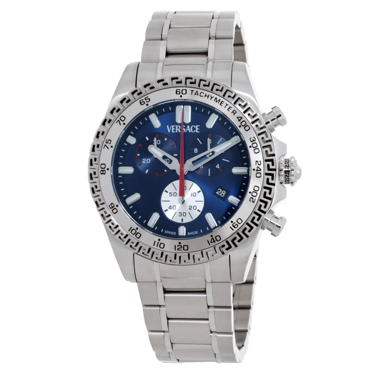 Versace Chrono X Quartz Blue Dial Men`s Watch VE9K00324