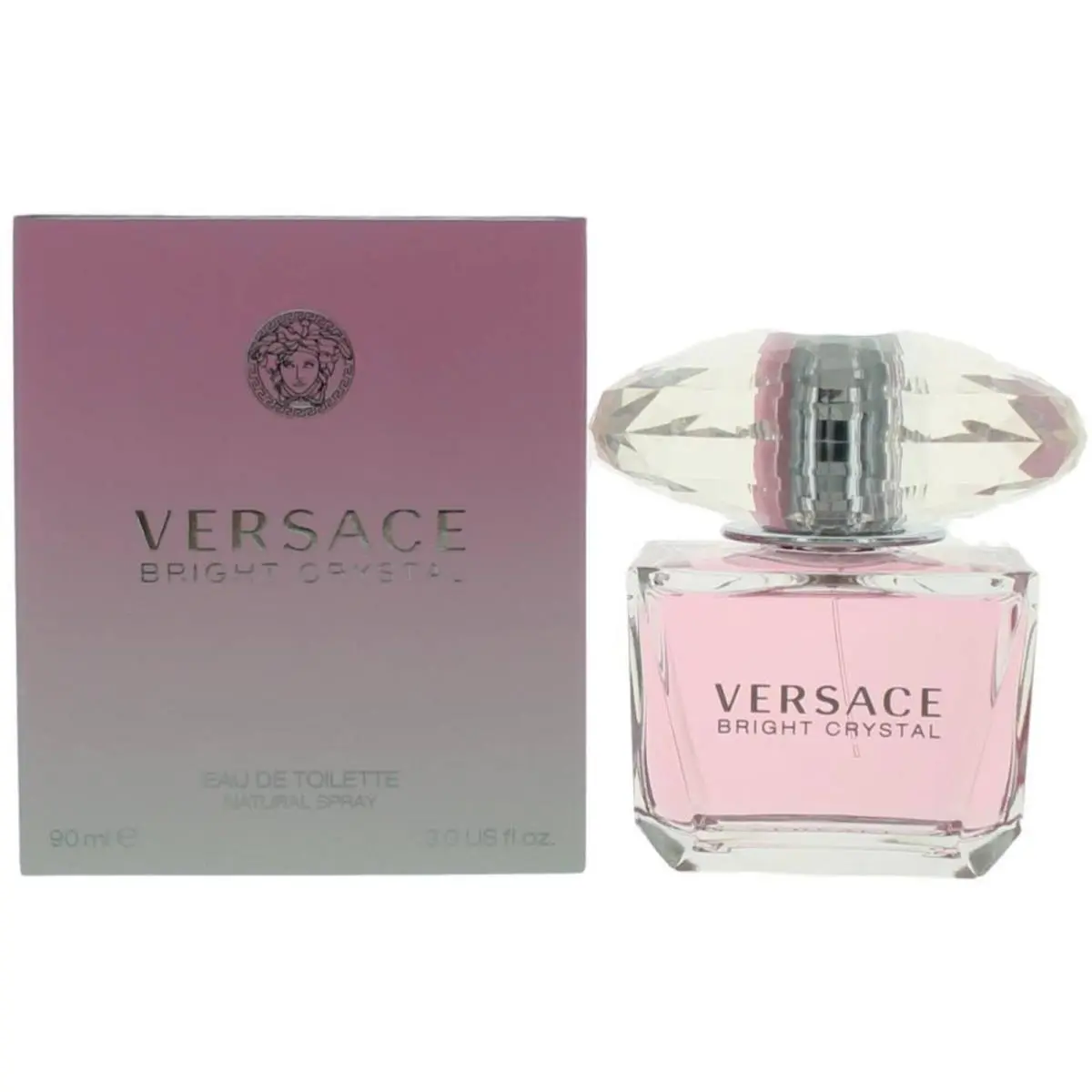 Versace Women`s Eau De Toilette Spray Bright Crystal Fragrance 3 oz
