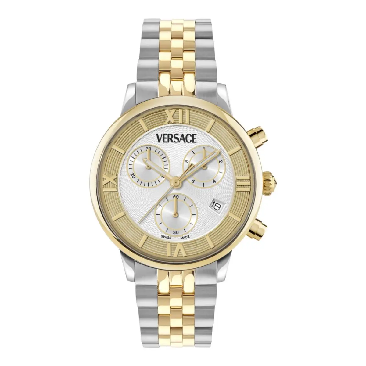 Versace Classic Round Chrono Women’s Watch Swiss Made Luxury Designer
