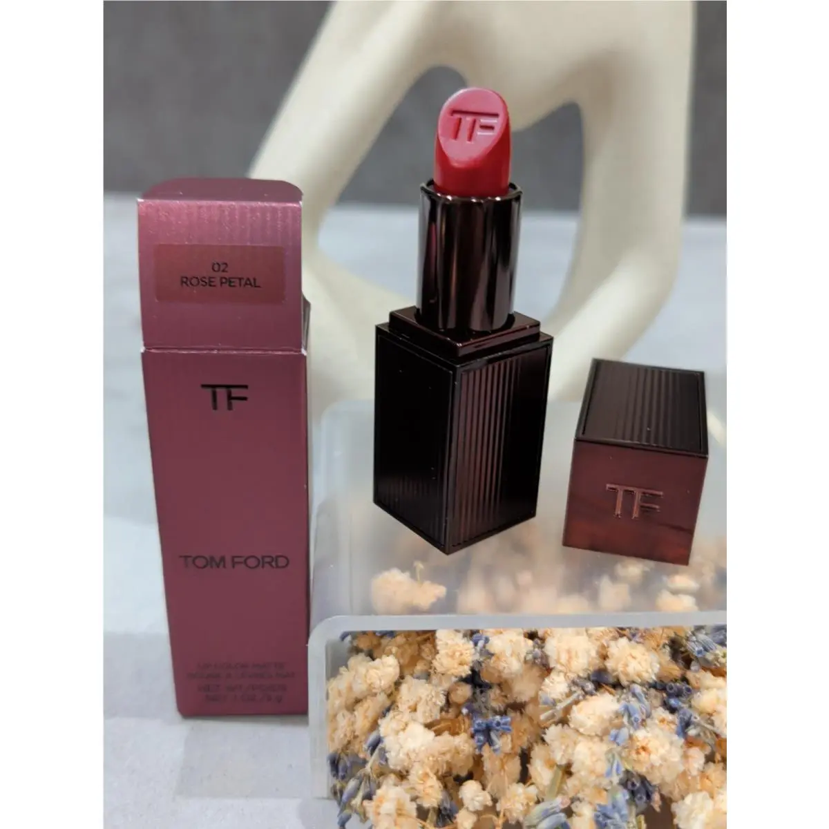 Tom Ford Lip Color Matte Lipstick 02 Rose Petal Limited Designer Ed 0.1oz/3g