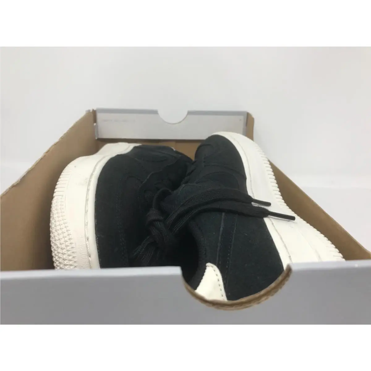 Nike shoes - Nike Air Force 1 GS - Black (UPC: 826218159640) 4