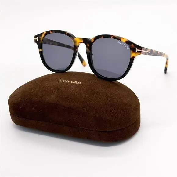 Jameson TF752 56A Unisex Sunglasses FT0752/S Havana Grey Eyewear by Tom Ford