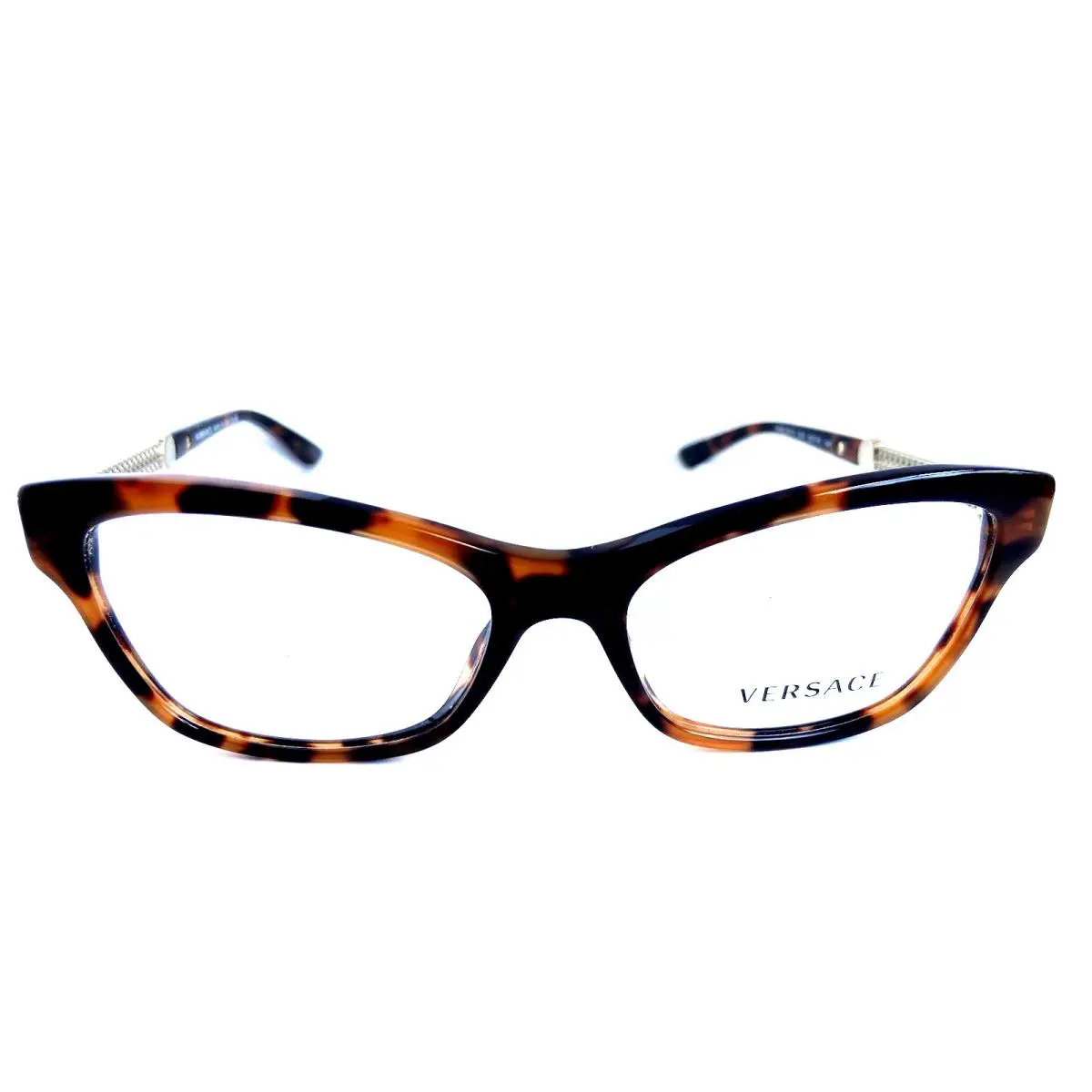 Mod. 3214 944 Tortoise 52mm Cat Eye Women`s Eyeglasses Italy 7 by Versace