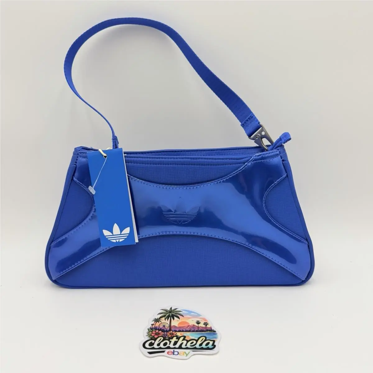 Adidas Classics Shoulder Hi-res Blue Silver Leather