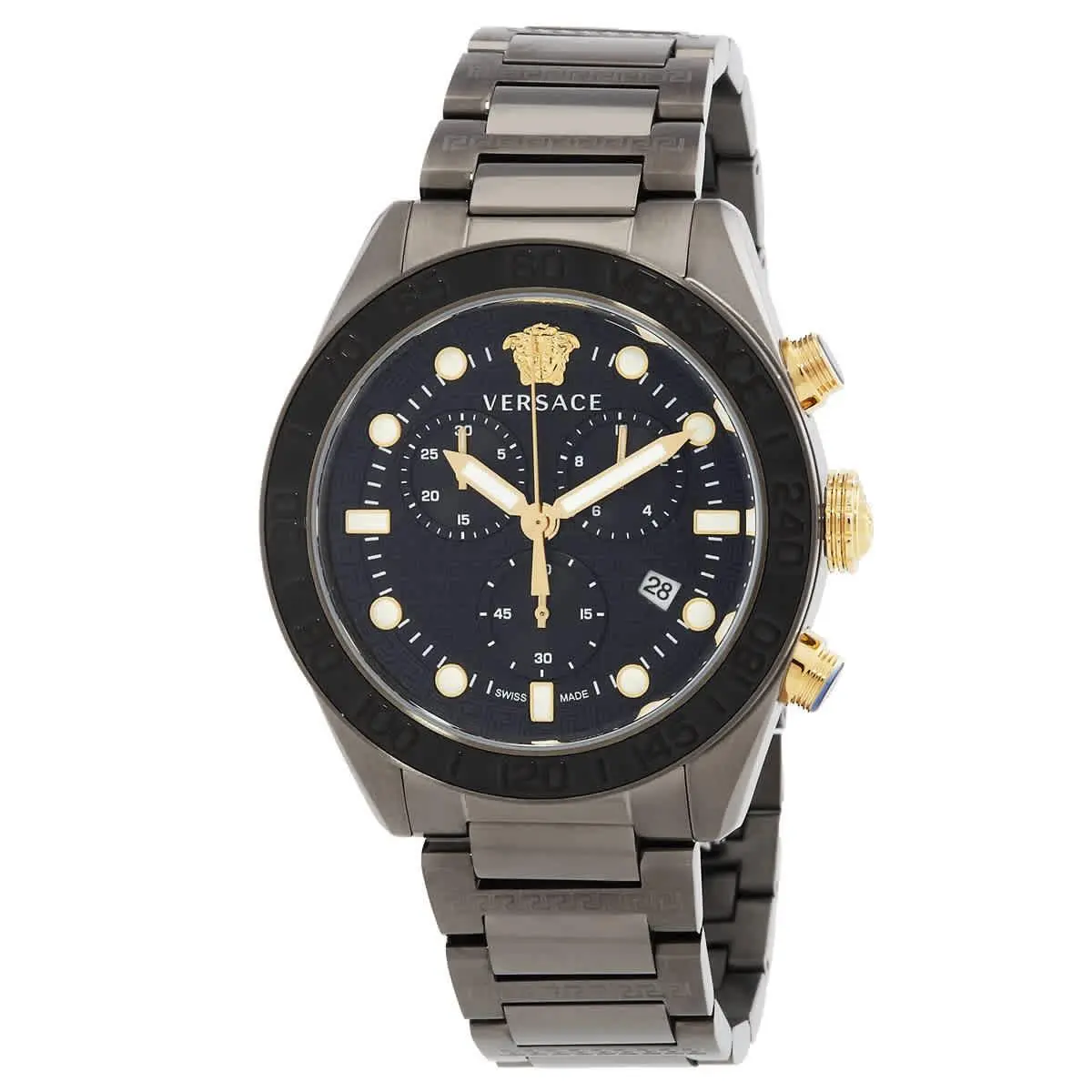 Versace VE6K00623 Greca Dome Black Dial 43 mm Men`s Watch