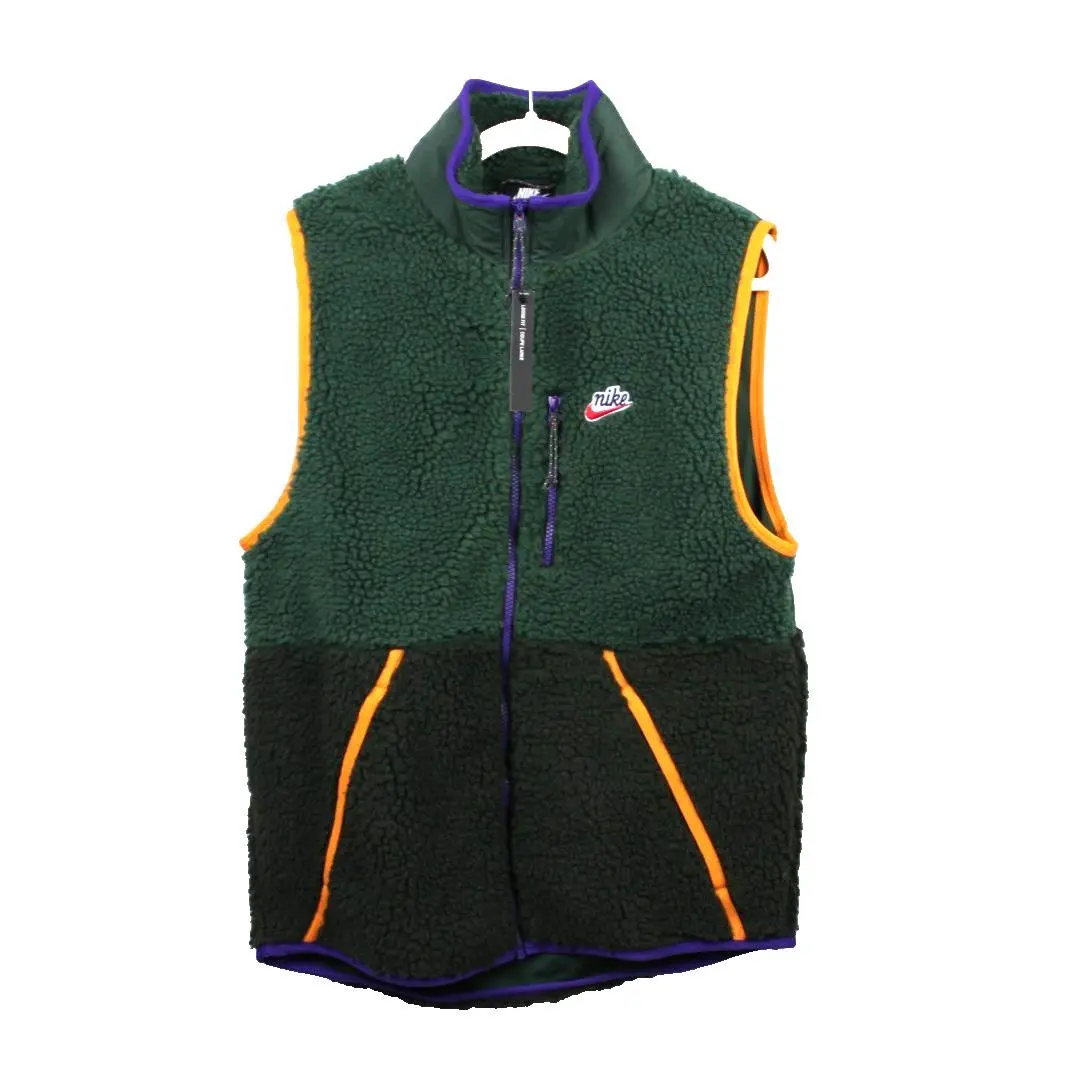 Men`s Sz Small Sherpa Fleece Vest Nike Sportswear CD3142-337 Fall Winter Spring